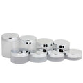 Clear Frosted Pots 100g 120g 80g 50g 4oz 5oz 150g 200g 250g PET Plastic Cosmetic Body Scrub Cream Jar With Shiny Silver Lid