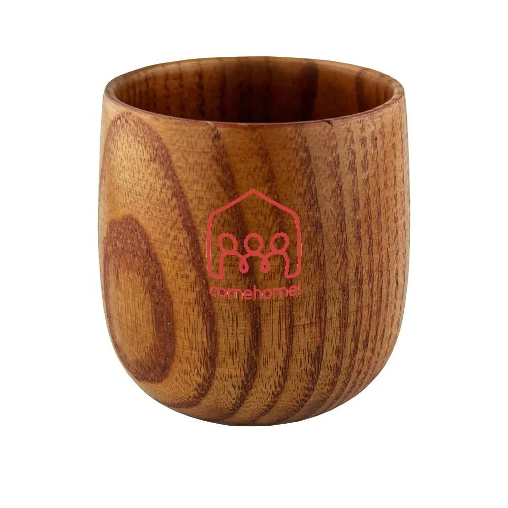 Small Wooden Coffee Cup 180ml Made of Jujube Wood Promotional Gifts EK019 for Coffee Table Small Wooden Coffee Cup in Stock