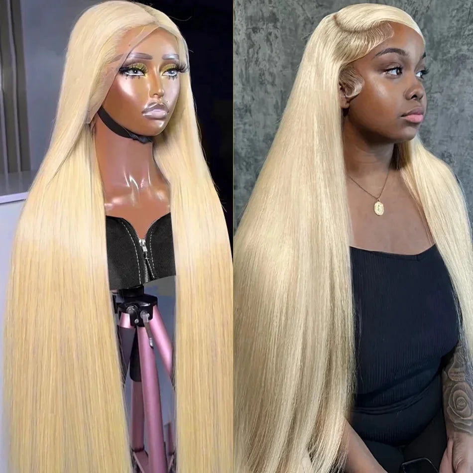 Cheap 40 Inch 13X4 13X6 Ash Honey Blonde 613 Lace Front Wig Raw Curly Glueless 360 Full Hd Lace Frontal Blond Human Hair Wig