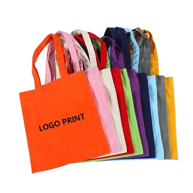 Custom logo Zipper Pocket Large Heavy Duty Plain Cotton Canvas Shopping Carry Shoulder Canvas Tote Bag