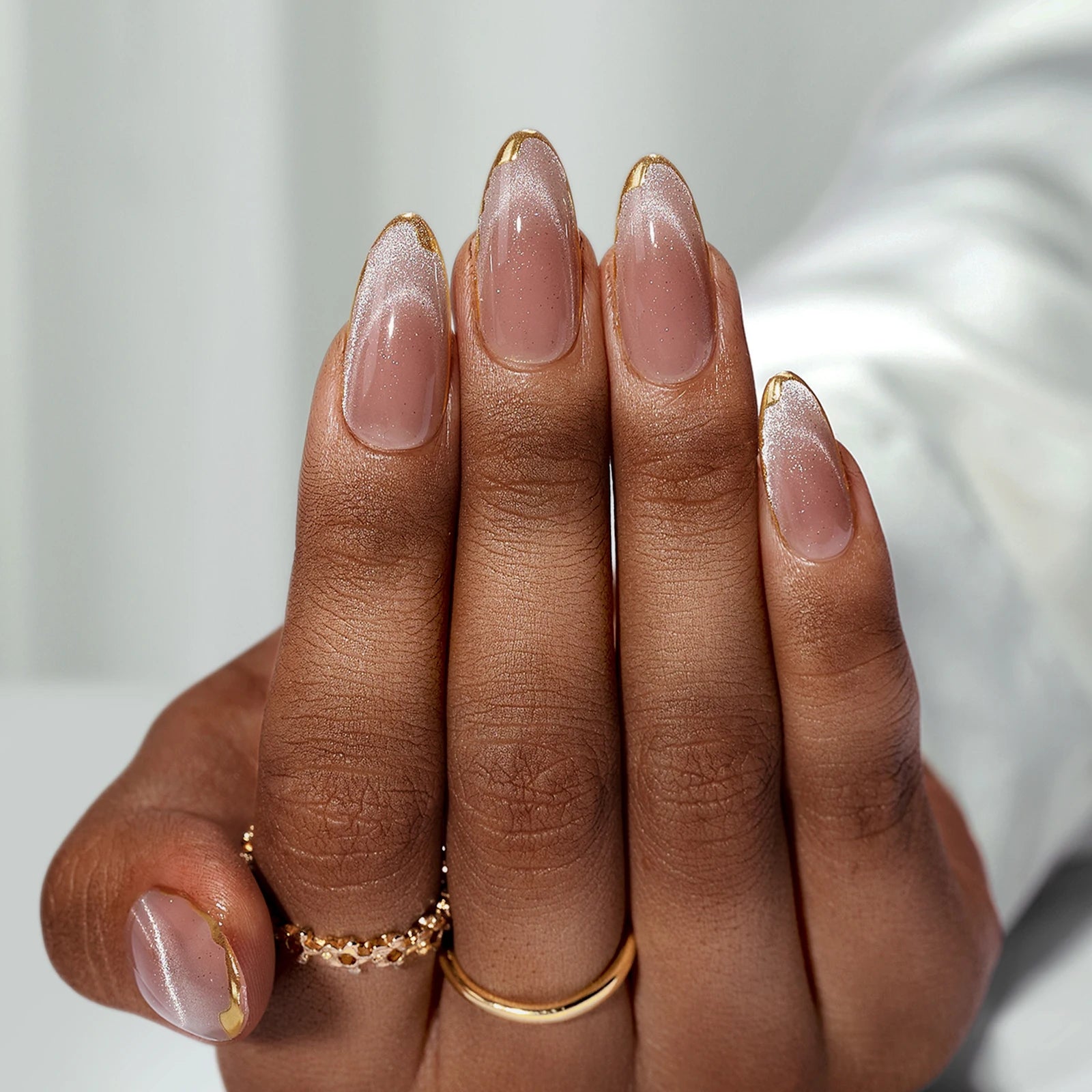 Soft Gel Press on Nails Wholesale Fake Artificial Nails With Glue Luxury Design Almond Cat Eye Custom Handmade Press on Nails