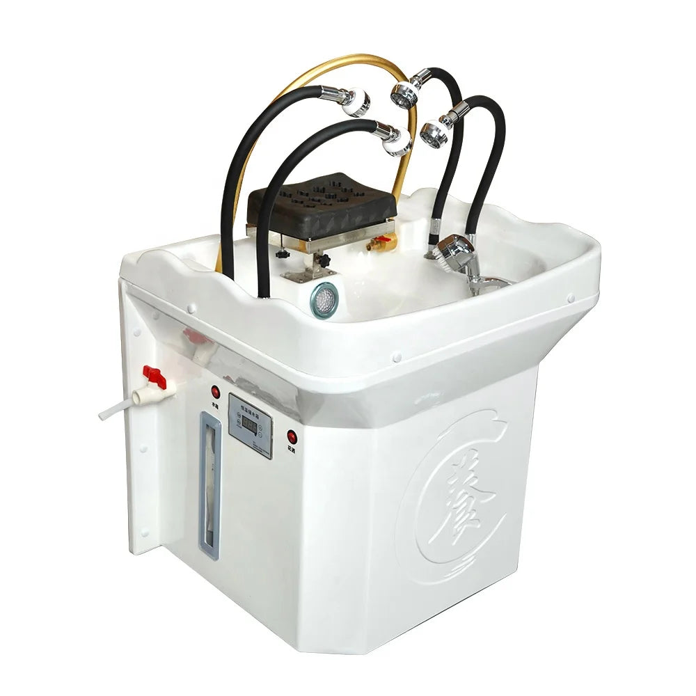 Latest Design Portable Multifunctional Shampoo Sink Hairdressing Salon Hair Wash Basin Acrylic Water Circulation Equipment