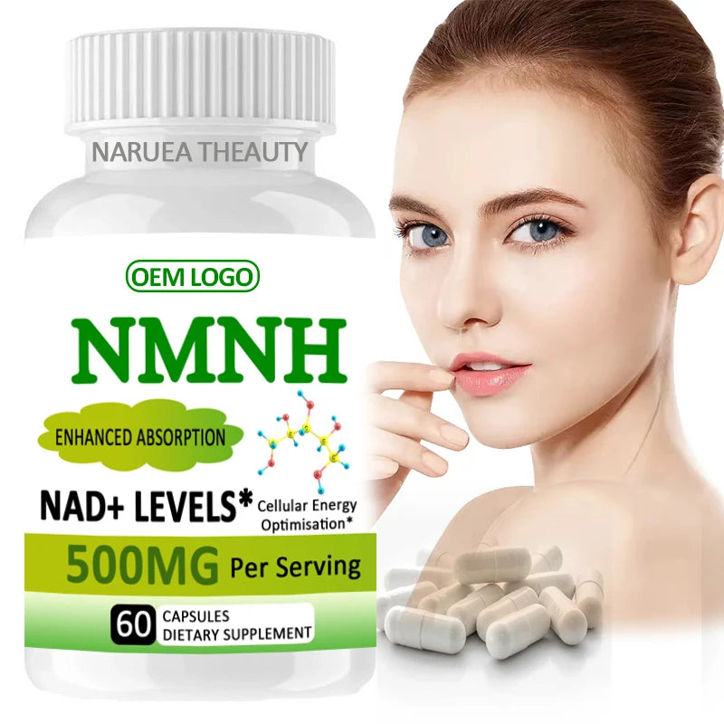 HealoRena OEM Nicotinamid Mononucleotide NMNH Capsules for Energy Improve Vegan NMNH Resveratrol Capsules