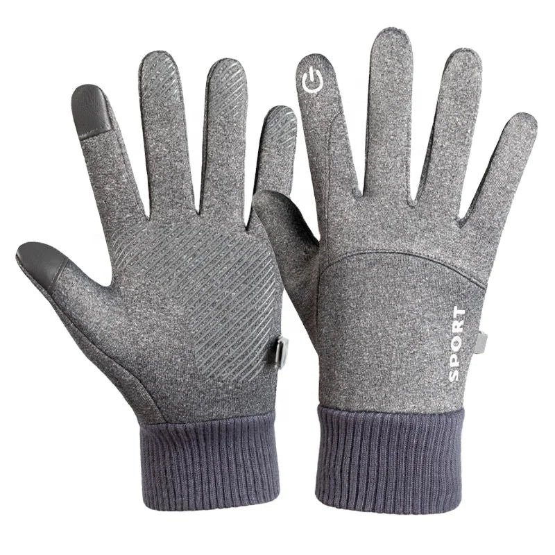 Winter Men Women Touch Screen Glove Liners Large Anti-Slip Windproof Texting Gloves for Running Cycling