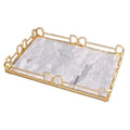 Customized Design  European Marble Stone Palace Style Party Wedding Barware Serving Tray Cake Tray With Legs