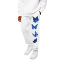 Kingyoung Men's Plus Size Jogger Pants with Butterfly Graphic Print Relaxed Fit Autumn Season Breathable Stylish Sets for Adults