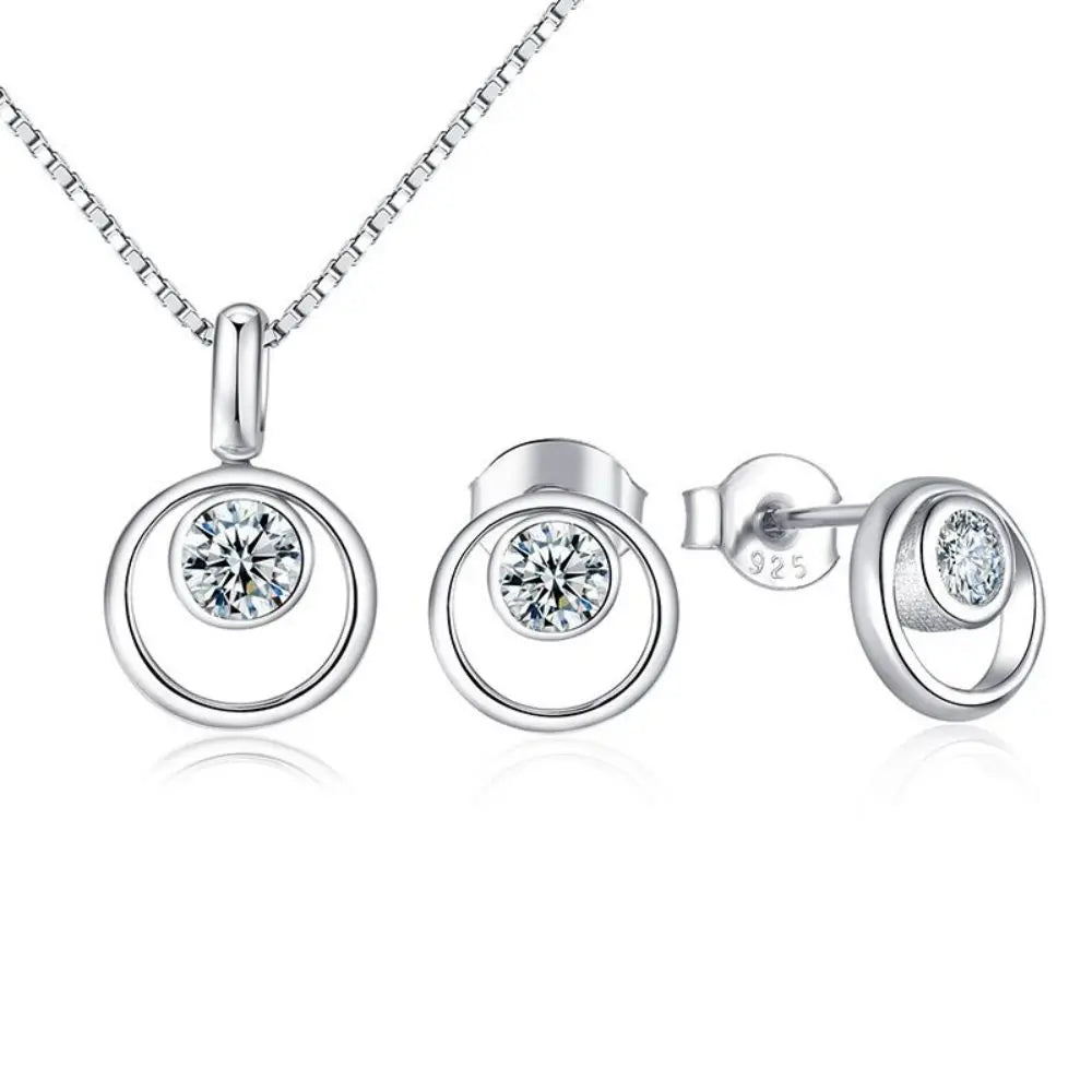 2025 New Arrivals Bridal Jewelry Sets Custom Moissanite Setting Simple China Wholesale 925 Silver Mothers Day Jewelry Sets