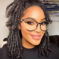 0727 New Unique Retro Personality Irregular Hollow Men Women Metal Glasses Frame Fashion Cat Eyewear Anti-blue Light Optical