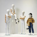 Popular Fiberglass Abstract Face Kids Mannequin