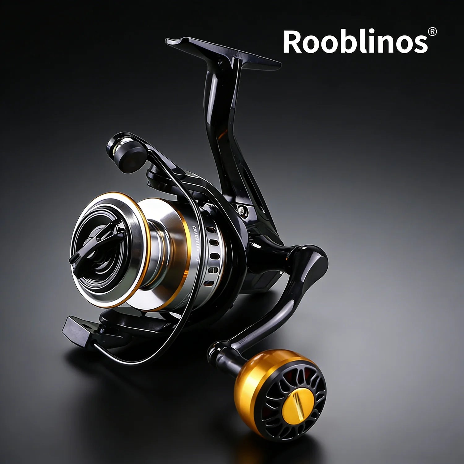[Germany Stock] ROOBLINOS HEG Spinning Reel 5.2:1 Left Hand Plastic Body Nylon Fake Stream Fishing Reel Anti-Reverse