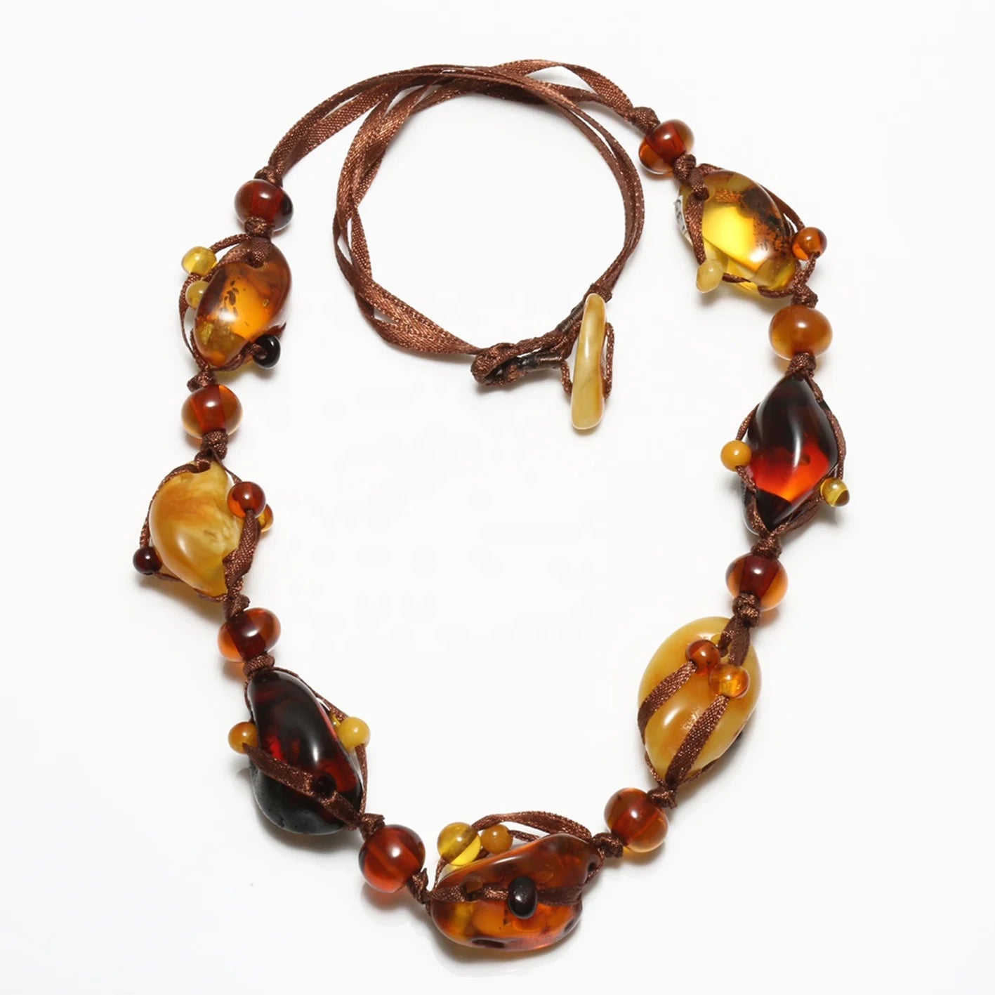 Natural Baltic Sea without optimization amber necklace fashionable choker gift for him