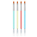 Single Manicure Double Head Phototherapy Pen Multi-Functional Nail Extension Glue Embossing Stick Liner Hair Manicure Brush Pen