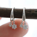 CAOSHI OEM Simple Geometric Design 3A Zircon Silver/Gold Plated Earring for Women Fashion Party Wedding CZ Stud Earrings Jewelry