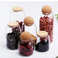 Glass Food Storage Containers Airtight Food Home Kitchen Canister Jars Glass Container with Cork Lid
