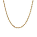 Gemnel Wholesale 925 Silver 18k Gold Plated 3 mm Twisted Link Rope Chain Necklace Women