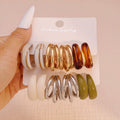 Fashion 6 Pair Set Geometric Irregular Earrings Set for African Jewelry Shop Wholesale N209089
