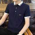 Wholesale and Custom of Summer New Design Men's Short Sleeved T-shirts Cotton Thin Styles Business Lapels Men's Polo Shirts