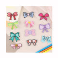 Cartoon Stickers for Jacket Jeans Repair Bow Shaped Patches Diy Pen case Bag Hats Embroidered Hot Self-adhesive Garment Patch
