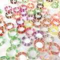 European American Cute Women Girls Fruit Smile Face Animal Leaf Acrylic Plastic Resin Acetic Acid Finger Ring Cut Jewelry