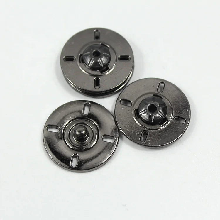 Custom Logo Color Zinc Alloy Shirt Invisible Coat Metal Snap Buckle Metal Snap Button