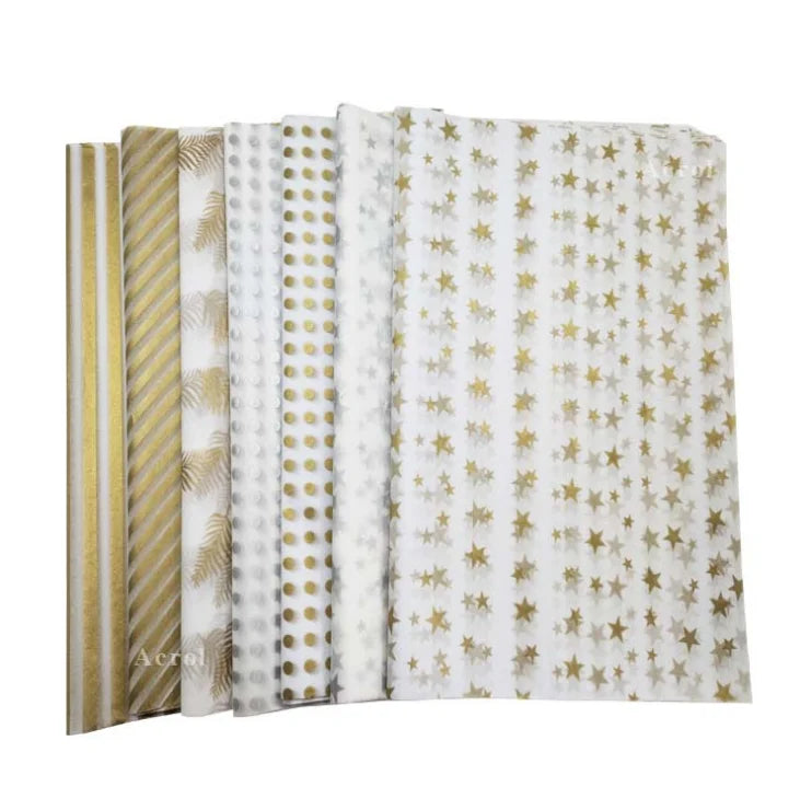 17g Custom Printed Brochure Kraft Paper Offset Paper Moisture-Proof Packaging Tissue Paper CMYK Offset Printing Custom Size