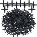 KESLA 1/4\" Plastic Micro Tubing Hose 4-Ways Barbed Adapter 4/7mm Drip Irrigation Cross Connecter 7mm Cross Joint Connectors