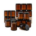 Wholesale Luxury Clear Amber 5oz 8oz 12oz Glass Candle Holders Lanterns and Empty Candle Jars