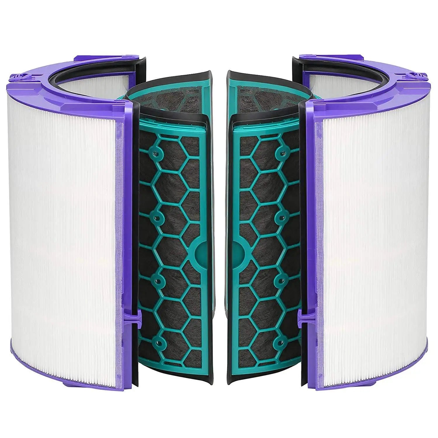 HEPA Active Carbon Cartridge Replacement Compatible with Dyson HP04/TP04/DP04/TP05/DP05 Purifiers for Household Use