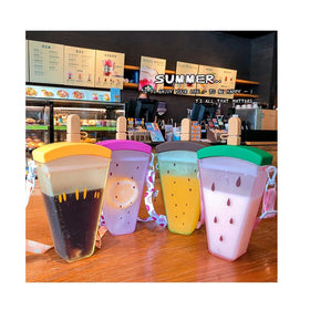Female Student Casual Summer Handbag Crossbody Popsicle Drinking Purses Ins Cute Girls Straw Water Cup
