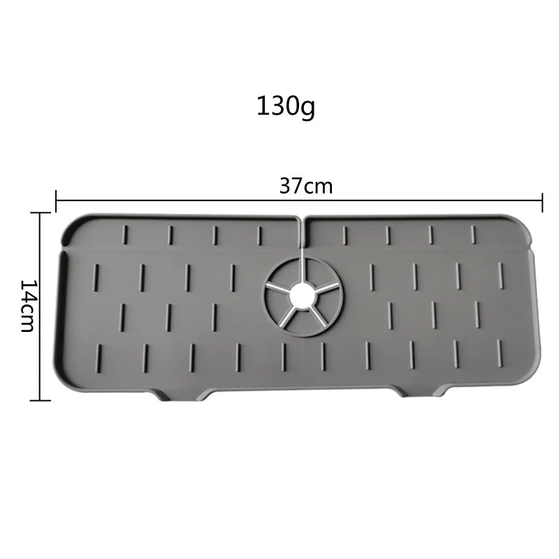 Silicone Deflector Under the Faucet Keep Kitchen and Bathroom Sinks Dry Silicone Faucet Mat Sink Water Splash Guard