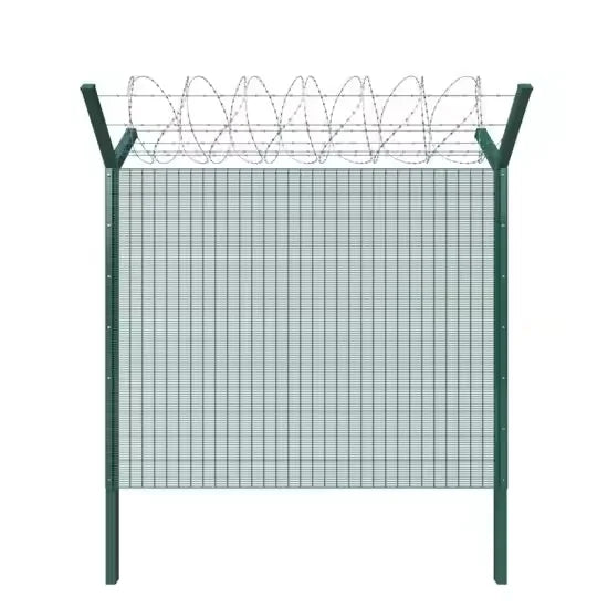 358 High Security Anti-climb Metal Fence Clear View 2m Length Rail Fence Hardware for South Africa for Gardens