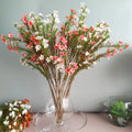 Hot Sale Silk plum Blossom Artificial Wax Flowers for Home Decoration