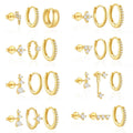 Hot Selling Elegant European American Fashion Cross-border Classic Stud Earrings Classic Women's Earring Set Geometric Shape