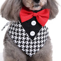 New Gentleman Pet Dress Suit Holiday Dog Bow Tie Bandanas Collar
