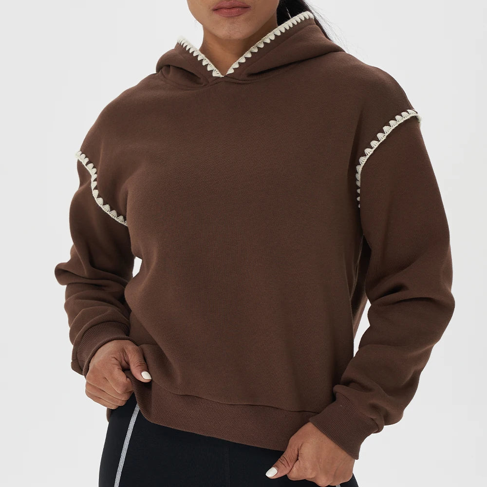 Custom Logo Print Blank Casual Luxury Hoodies Tracksuit Bulk Heavyweight Plain Women Hoodies