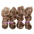 VMAE Highlight Curly Heat Resistant Hairpieces  Natural Black #12 #613 #60 #24 Flip Piece Synthetic Hair Extensions