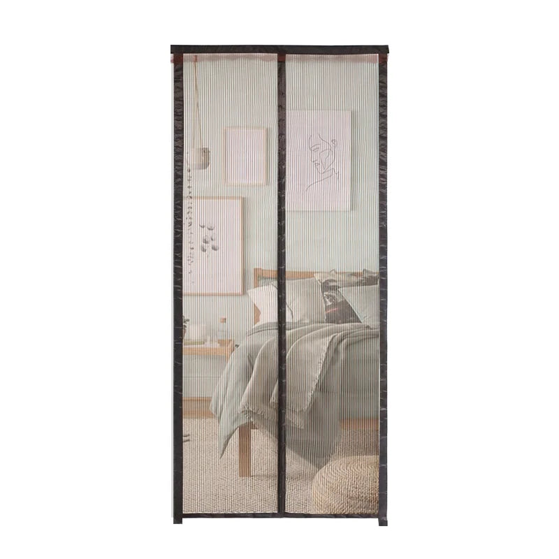 Modern Customizable Anti-mosquito Polyester Window Screen Magnetic Mosquito Net for Home and Office Decor