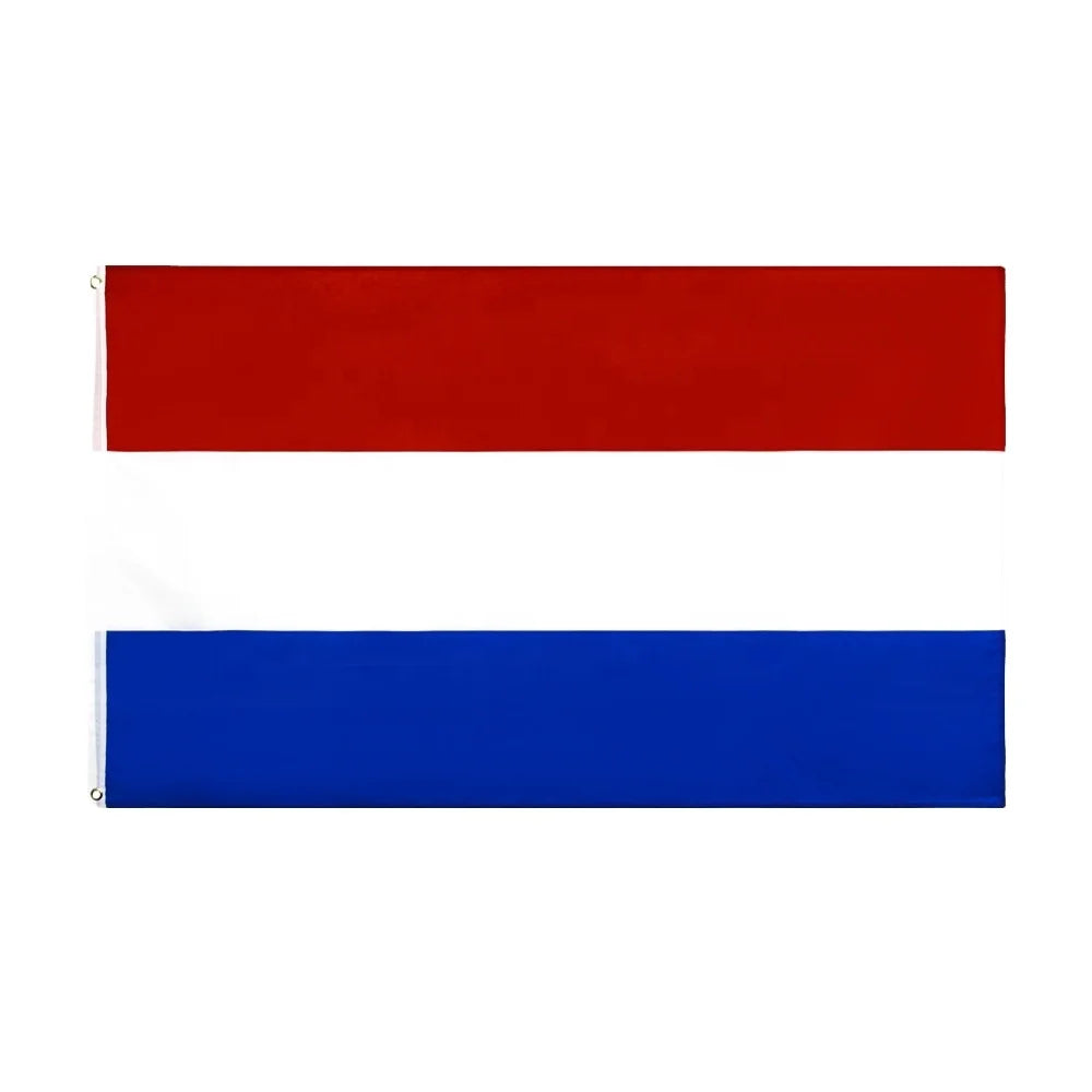 Wholesale 2025 Euro Items Hot Sale 90*150cm Dutch Flag Netherlands Banner Polyester Silk Digital Printing Pennant Style Cloth