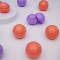Private Label Fruity Colored Ball Round Customized Lipstick OEM Custom Colorful Lip Balm Ball