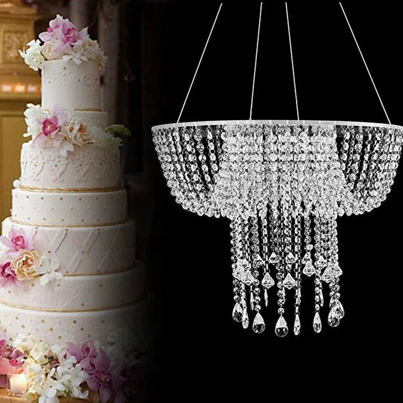Wedding New Acrylic Hanging Cake Stand Hotel Wedding Venue Props Birthday Party Fancy Cake Stand MegaBDM
