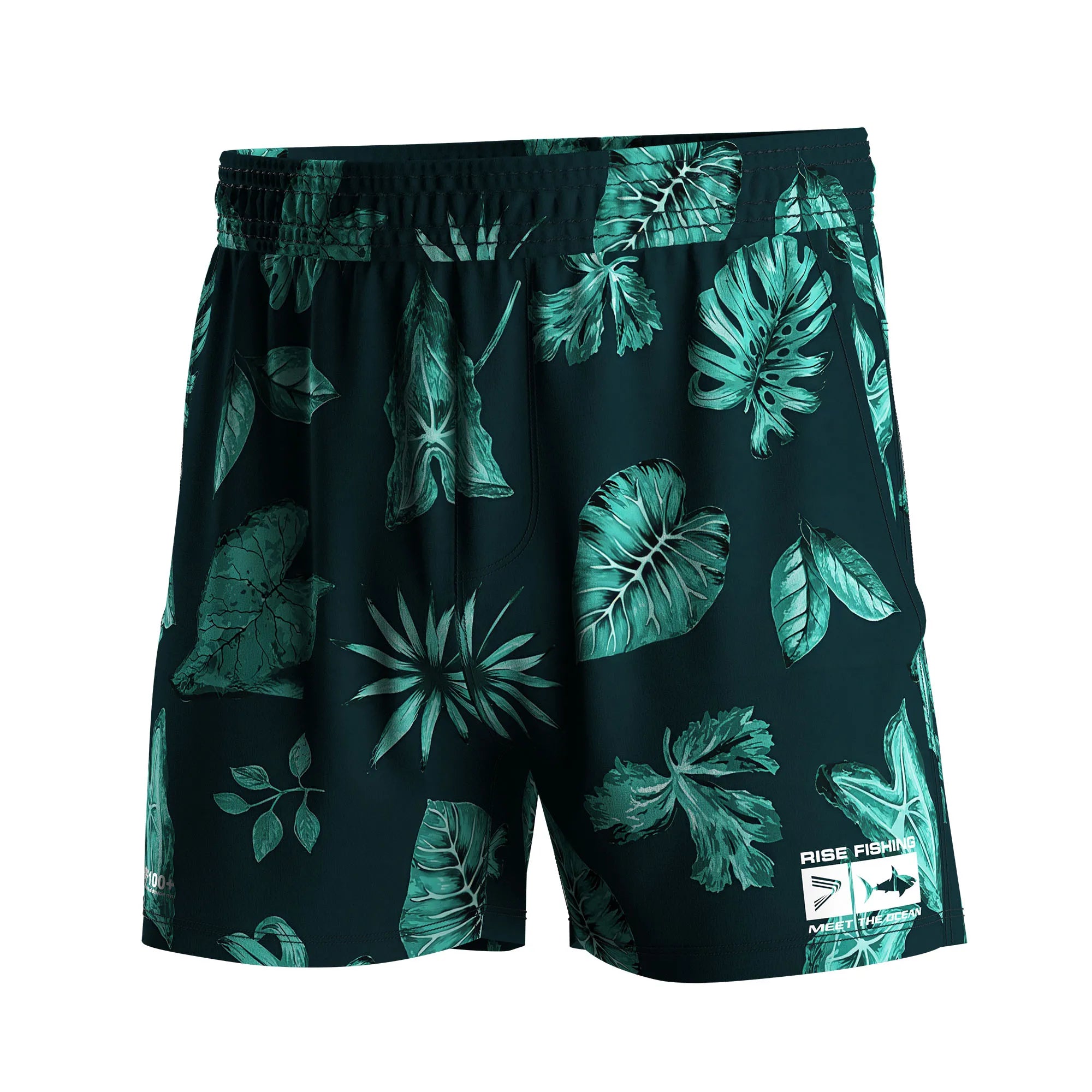 Men's Fishing Beach Shorts 100% Polyester UPF100+ UV Protection Quick-Dry for Surf Wading