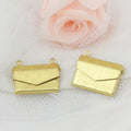 Jewelry Accessories Brass Briefcase Shape Patterned Photo Locket Photo Frame Locket Necklace Pendant