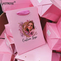 Top Selling Paper Bags Gift Shopping Paper Bags for Eyelash Packaging Box Wholesale Luxury Pink Paper Bags With Handles
