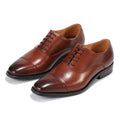 Fashion Trend Top Layer Cowhide Oxford Shoes Casual Brown Wedding Dresses Shoes Formal Business Shoes Comfortable Hard-Wearing