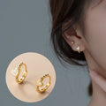 925 Sterling Silver Shiny Zirconia Love Heart Shaped Hoop Earrings Sweet Romantic Ear Buckle Fine Jewelry Gold Plated Trendy