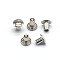 High Quality Iron Nickel Plated Round Head Semi Tubular Rivets Factory Direct Wholesales Product
