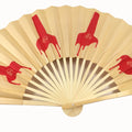 Custom Fans Logo for Wedding Traditional Chinese Paper Fans Souvenir Toys Customized Printed Bamboo Large Hand Folding Fan