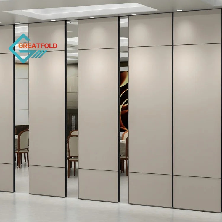 Modern Commercial Retractable Walls Sliding Moveable Partition for Training Rooms Fabric Operable Melamine Wall for Gyms Schools