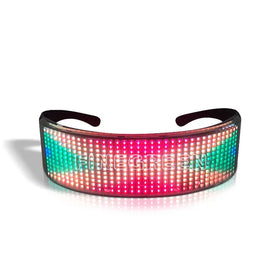 Drop Shipping LED Glow App Control Eye Glasses DIY Full Color Party LED Shining Glasses