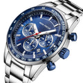 MINI FOCUS 0187 Gift Watch Men Stainless Steel Mens Watches Top New Luxury Quartz Sport Clocks Calendar Reloj Hombre